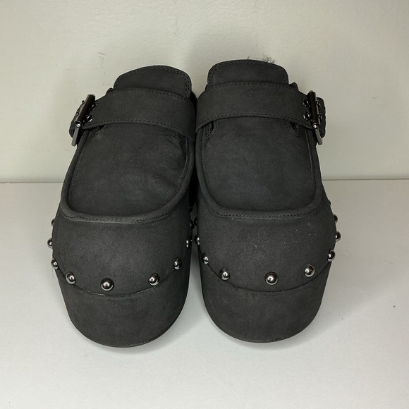 Free People Anya Suede Clogs Mules Womens Size 9 Retro Modern Boho Cottagcore - Picture 4 of 8